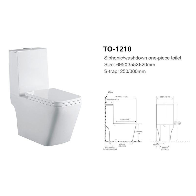 Rimless One Piece Toilet Wi...