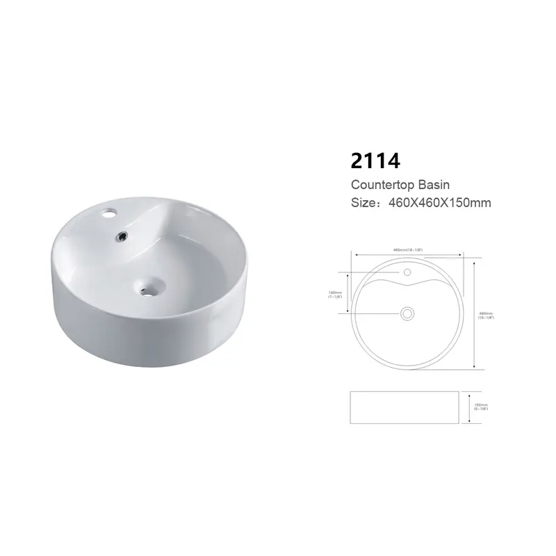 Vitreous China Small Bathro...