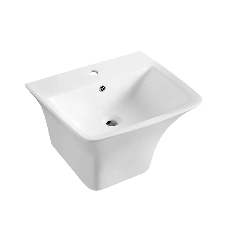 For Small Bathroom Vitreous China Wall Mounted Basin 375